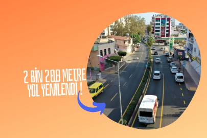 2 BİN 200 METRE YOL YENİLENDİ !