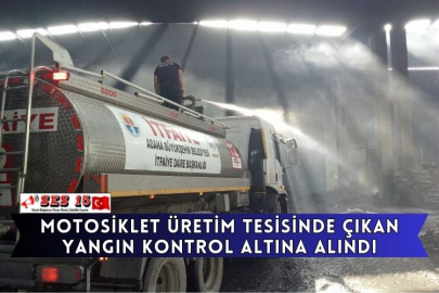 Motosiklet Üretim Tesisinde Çıkan Yangın Kontrol Altına Alındı