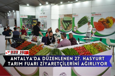 Antalya'da Düzenlenen 27. Hasyurt Tarım Fuarı Ziyaretçilerini Ağırlıyor