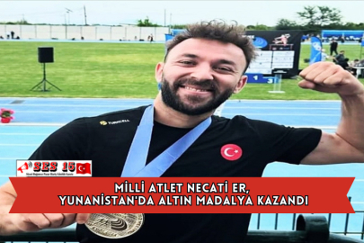 Milli Atlet Necati Er, Yunanistan'da Altın Madalya Kazandı