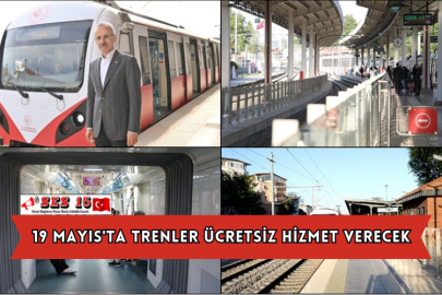 19 Mayıs'ta Trenler Ücretsiz Hizmet Verecek