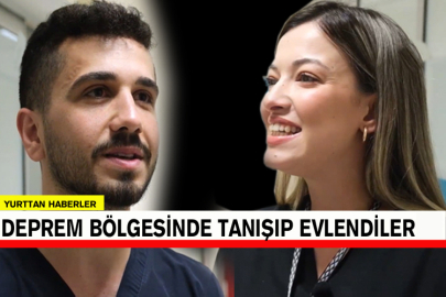 Deprem Bölgesinde Tanışıp Evlendiler