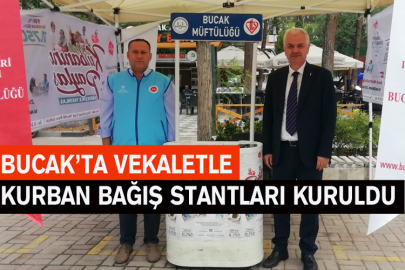 Bucak’ta Vekaletle Kurban Bağış Stantları Kuruldu