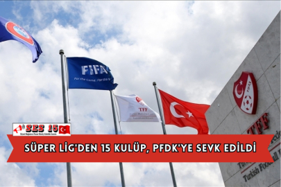Süper Lig'den 15 Kulüp, PFDK'ye Sevk Edildi