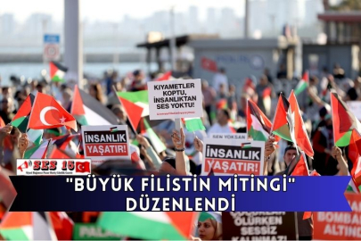 "Büyük Filistin Mitingi" Düzenlendi