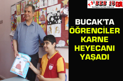 Bucak’ta Öğrenciler Karne Heyecanı Yaşadı