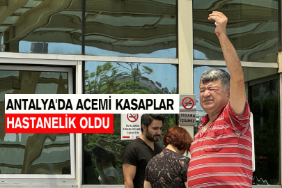 Antalya'da Acemi Kasaplar Hastanelik Oldu