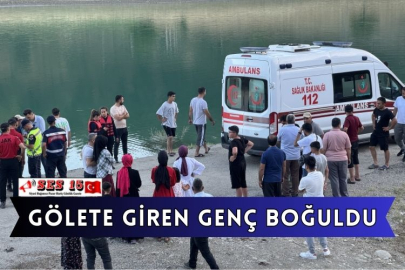 Gölete Giren Genç Boğuldu