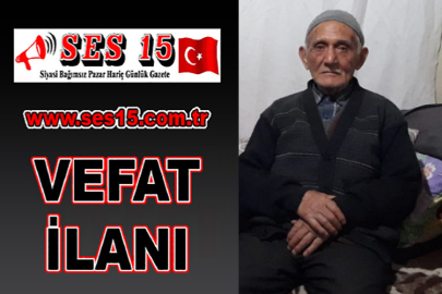 Bucak Vefat İbrahim Mutlu (86)