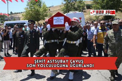 Şehit Astsubay Çavuş Son Yolculuğuna Uğurlandı