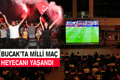 Bucak’ta Milli Maç Heyecanı Yaşandı