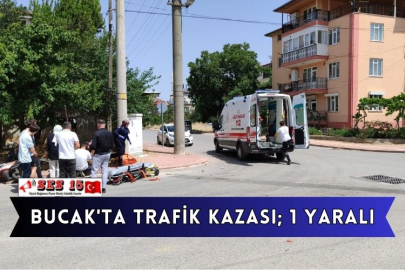 Bucak'ta Trafik Kazası; 1 Yaralı