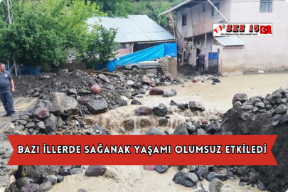 Bazı İllerde Sağanak Yaşamı Olumsuz Etkiledi