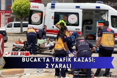 Bucak'ta Trafik Kazası; 2 Yaralı