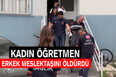 Kadın Öğretmen Erkek Meslektaşını Öldürdü