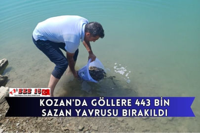 Kozan'da Göllere 443 Bin Sazan Yavrusu Bırakıldı