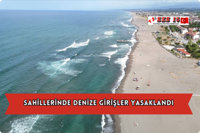 Sahillerinde Denize Girişler Yasaklandı