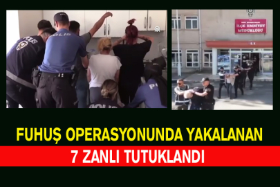 Fuhuş Operasyonunda Yakalanan 7 Zanlı Tutuklandı