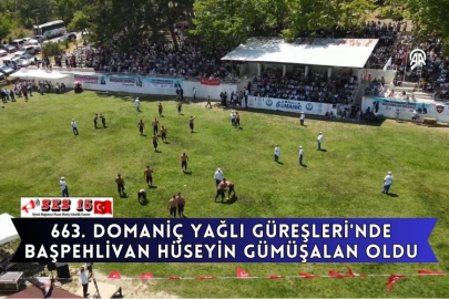 663. Domaniç Yağlı Güreşleri'nde Başpehlivan Hüseyin Gümüşalan Oldu