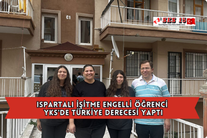 Ispartalı İşitme Engelli Öğrenci YKS'de Türkiye Derecesi Yaptı