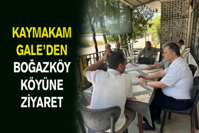 Kaymakam Gale’den Boğazköy Köyüne Ziyaret