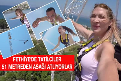 Fethiye'de Tatilciler 51 Metreden Aşağı Atlıyorlar