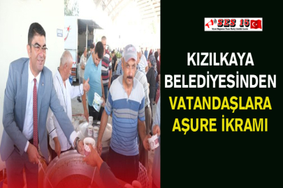 Kızılkaya Belediyesinden Vatandaşlara Aşure İkramı