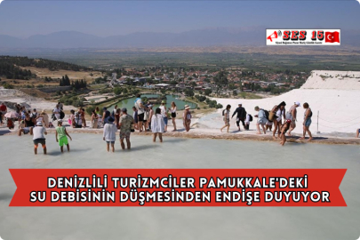 Denizlili Turizmciler Pamukkale'deki Su Debisinin Düşmesinden Endişe Duyuyor