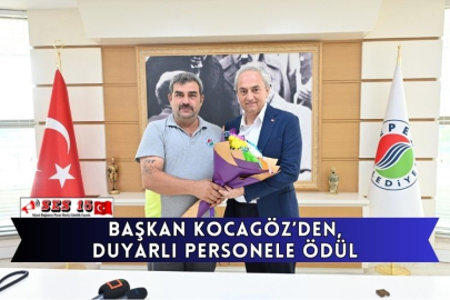 Başkan Kocagöz’den, Duyarlı Personele Ödül