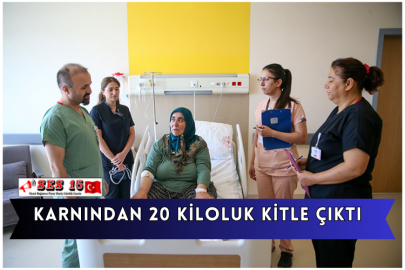 Karnından 20 Kiloluk Kitle Çıktı