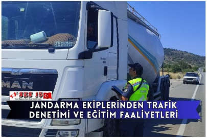 Jandarma Ekiplerinden Trafik Denetimi Ve Eğitim Faaliyetleri