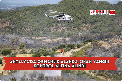 Antalya'da Ormanlık Alanda Çıkan Yangın Kontrol Altına Alındı