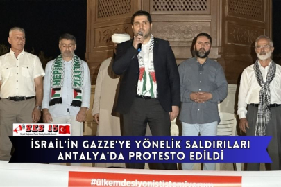 İsrail'in Gazze'ye Yönelik Saldırıları Antalya'da Protesto Edildi