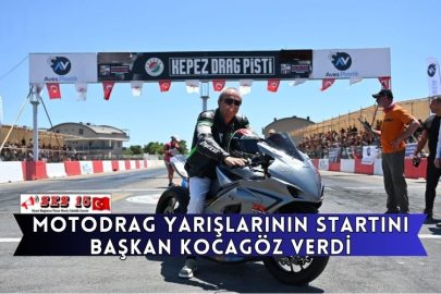 Motodrag Yarışlarının Startını Başkan Kocagöz Verdi