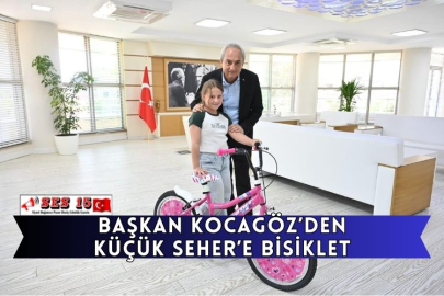 Başkan Kocagöz’den Küçük Seher’e Bisiklet