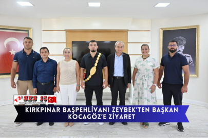 Kırkpınar Başpehlivanı Zeybek’ten Başkan Kocagöz’e Ziyaret