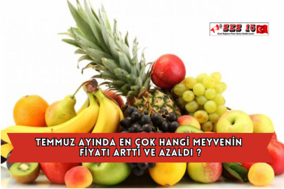 Temmuz Ayında En Çok Hangi Meyvenin Fiyatı Arttı ve Azaldı ?