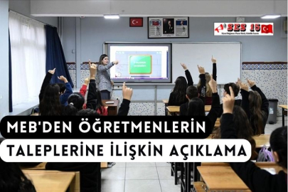 MEB'den Öğretmenlerin Taleplerine İlişkin Açıklama