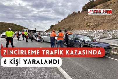 Zincirleme Trafik Kazasında 6 Kişi Yaralandı