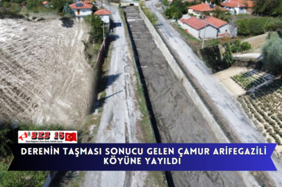 Derenin Taşması Sonucu Gelen Çamur Arifegazili Köyüne Yayıldı