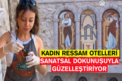 Kadın Ressam Otelleri Sanatsal Dokunuşuyla Güzelleştiriyor