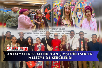 Antalyalı Ressam Nurcan Şimşek'in Eserleri Malezya'da Sergilendi