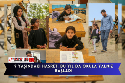 9 Yaşındaki Hasret, Bu Yıl Da Okula Yalnız Başladı