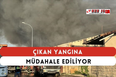 Çıkan Yangına Müdahale Ediliyor