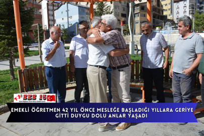 Emekli Öğretmen 42 Yıl Önce Mesleğe Başladığı Yıllara Geriye Gitti Duygu Dolu Anlar Yaşadı