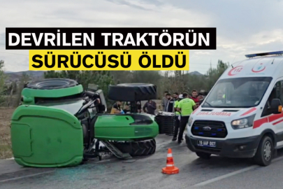 Devrilen Traktörün Sürücüsü Öldü