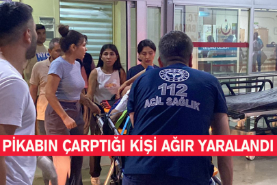 Pikabın Çarptığı Kişi Ağır Yaralandı