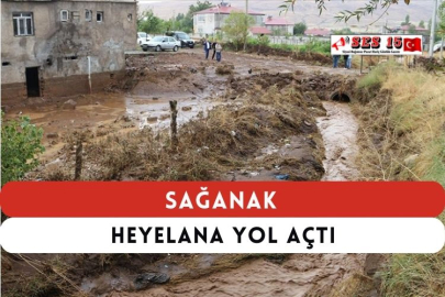 Sağanak Heyelana Yol Açtı