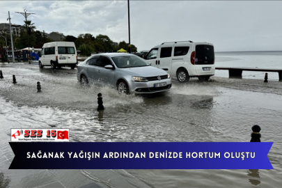 Sağanak Yağışın Ardından Denizde Hortum Oluştu