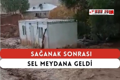 Sağanak Sonrası Sel Meydana Geldi